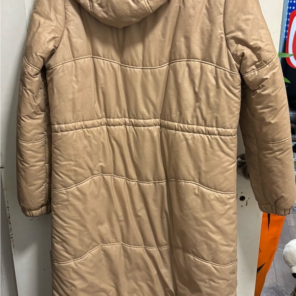 Vintage Beige Long Puffer Jacket - Picture 3 of 3